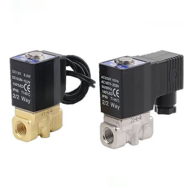 Ventilă electromagnetică pentru fluid cu 2/2 căi seria 2S (cu acțiune directă + acționată cu pilot)