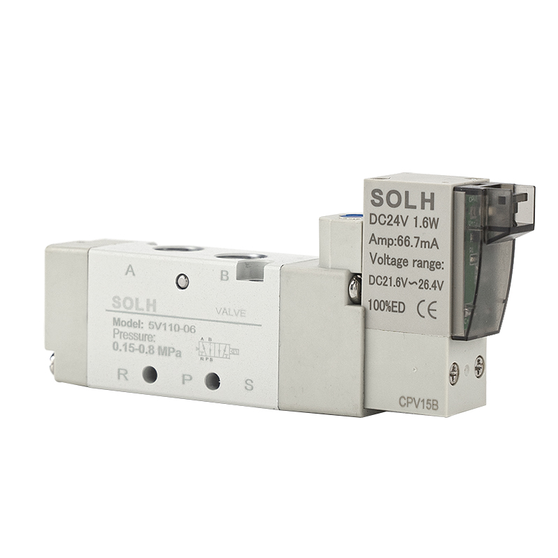 Electrovalvă seria 5V | 5/2 și 5/3 drum